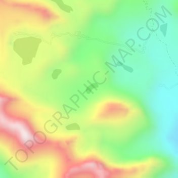 Mapa topográfico Muntho Dhalo, altitud, relieve