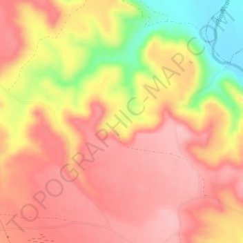 Mapa topográfico Punta Chinchilla, altitud, relieve