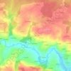 Mapa topográfico Chez les Simon, altitud, relieve