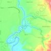Mapa topográfico Mandahikan, altitud, relieve