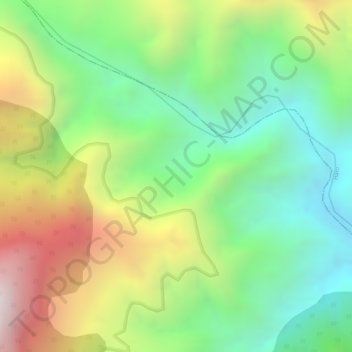 Mapa topográfico Granada, altitud, relieve