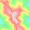 Mapa topográfico Chews Ridge, altitud, relieve