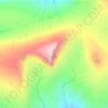 Mapa topográfico Egilsfjall, altitud, relieve