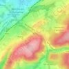 Mapa topográfico Hollogne, altitud, relieve