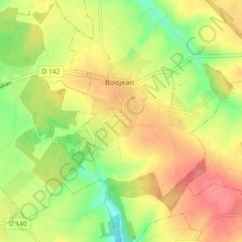 Mapa topográfico Le Petit-Bois-Hure, altitud, relieve