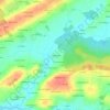 Mapa topográfico La Gerbaudais, altitud, relieve