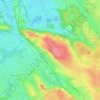 Mapa topográfico Berg, altitud, relieve