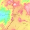 Mapa topográfico Senafe, altitud, relieve