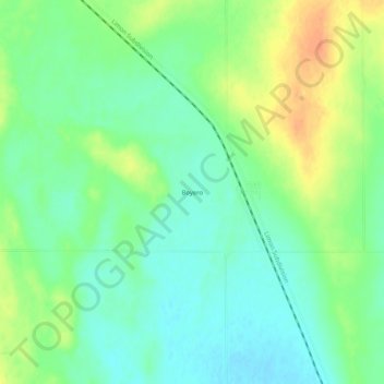 Mapa topográfico Boyero, altitud, relieve