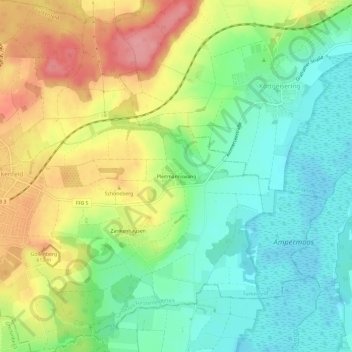 Mapa topográfico Pleitmannswang, altitud, relieve
