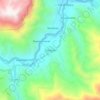 Mapa topográfico Echarati, altitud, relieve