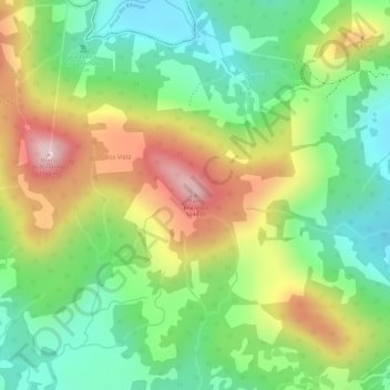 Mapa topográfico Morro Boa Vista, altitud, relieve