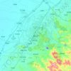 Mapa topográfico Anshan, altitud, relieve