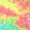 Mapa topográfico La Barre, altitud, relieve