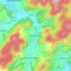Mapa topográfico Wolzhausen, altitud, relieve