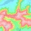 Mapa topográfico Panchgani, altitud, relieve