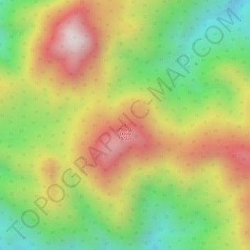 Mapa topográfico Mount Cresta, altitud, relieve