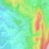 Mapa topográfico Chevignat, altitud, relieve