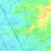 Mapa topográfico Mahabang Parang, altitud, relieve