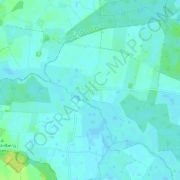 Mapa topográfico Groß Petershagen, altitud, relieve