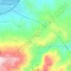 Mapa topográfico Hacımercan, altitud, relieve