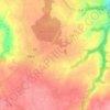 Mapa topográfico Les Tronchets, altitud, relieve