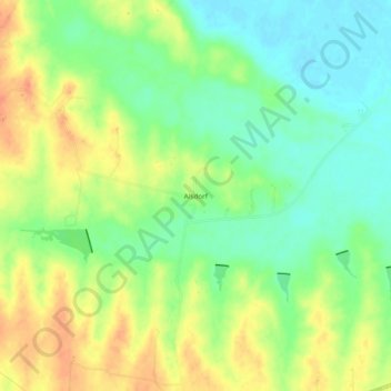Mapa topográfico Alsdorf, altitud, relieve