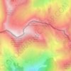Mapa topográfico Cime de Prals, altitud, relieve