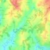 Mapa topográfico La Valade, altitud, relieve