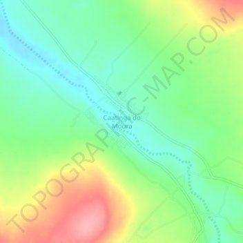 Mapa topográfico Caatinga do Moura, altitud, relieve