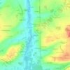 Mapa topográfico Beausset, altitud, relieve