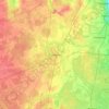 Mapa topográfico Гатчина, altitud, relieve