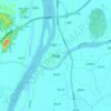 Mapa topográfico Lubao, altitud, relieve