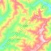 Mapa topográfico Argelia, altitud, relieve