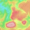 Mapa topográfico Monedières, altitud, relieve