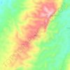 Mapa topográfico Libo, altitud, relieve