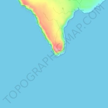 Mapa topográfico Salthøvdi, altitud, relieve