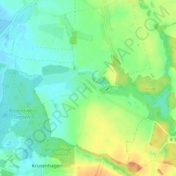 Mapa topográfico Alt Farpen, altitud, relieve