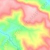 Mapa topográfico Jaraiz, altitud, relieve