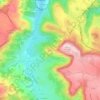 Mapa topográfico Panat, altitud, relieve