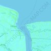 Mapa topográfico Punta Tarawal, altitud, relieve