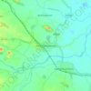 Mapa topográfico Ambasamudram, altitud, relieve