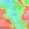 Mapa topográfico Unterlenningen, altitud, relieve