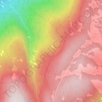 Mapa topográfico Viote, altitud, relieve