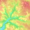 Mapa topográfico Les Nauds, altitud, relieve