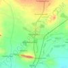Mapa topográfico Kadayanallur, altitud, relieve
