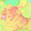 Mapa topográfico La Gran Sabana, altitud, relieve