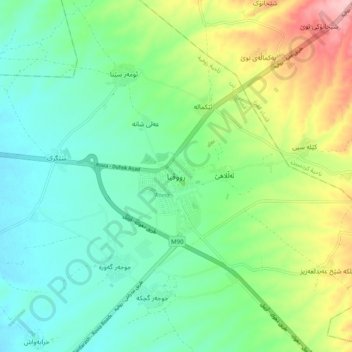 Mapa topográfico Ruvia, altitud, relieve
