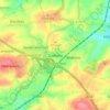 Mapa topográfico Gadewitz, altitud, relieve