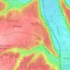 Mapa topográfico La Harengère, altitud, relieve